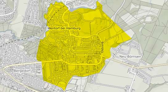 Immobilienpreisekarte Wentorf bei Hamburg